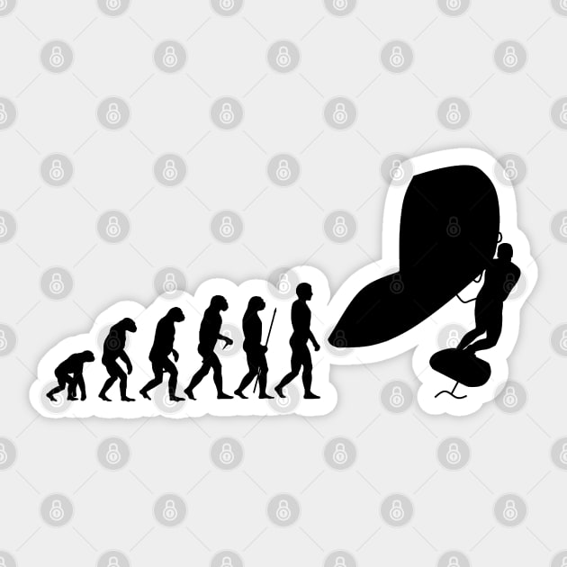 Surfing with Foilwing Evolution Sticker by der-berliner